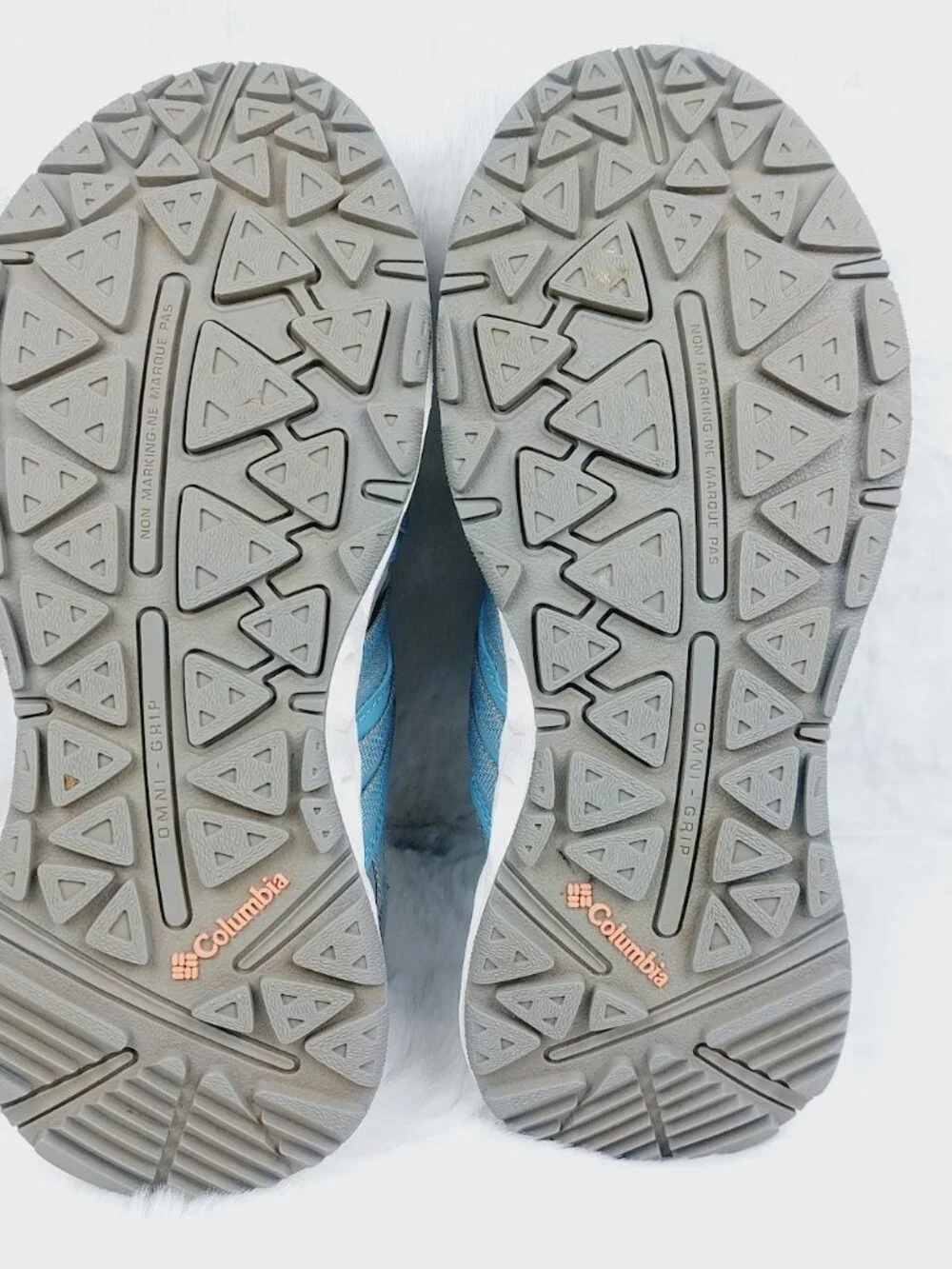 Columbia Girls' Blue Grey Okolona Lock-Laces Breathable Water Shoes Size 5